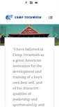 Mobile Screenshot of camptecumseh.net