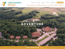 Tablet Screenshot of camptecumseh.org